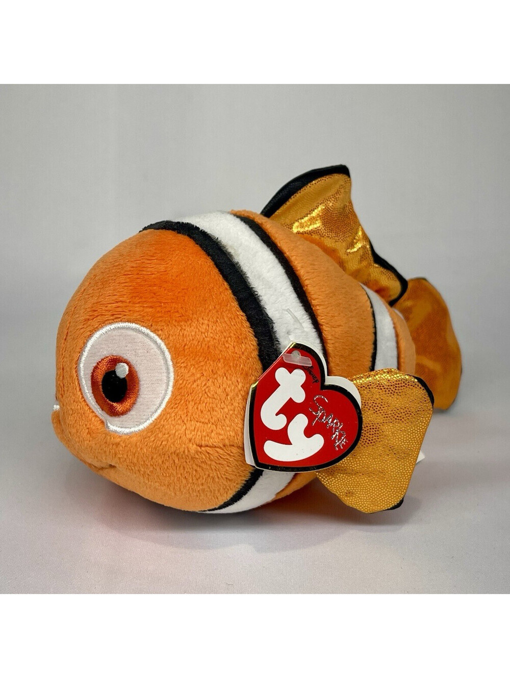 Ty Sparkle Disney Pixar Finding Nemo Beanie Babies Plush Small 2013